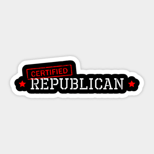 Certified Republican Sticker